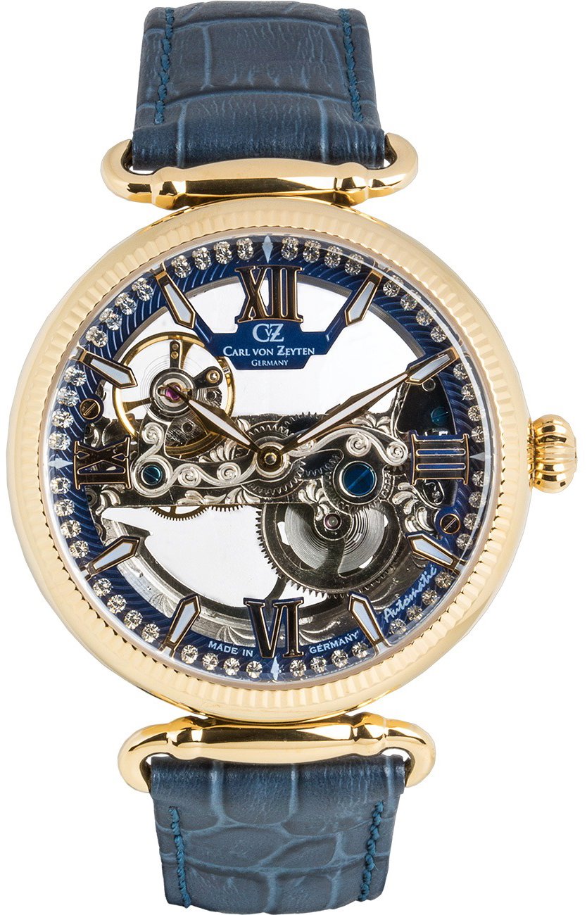 Carl von Zeyten CVZ0083GBLS Ladies Watch Häusern Automatic Limited Edition 42 mm 3 ATM