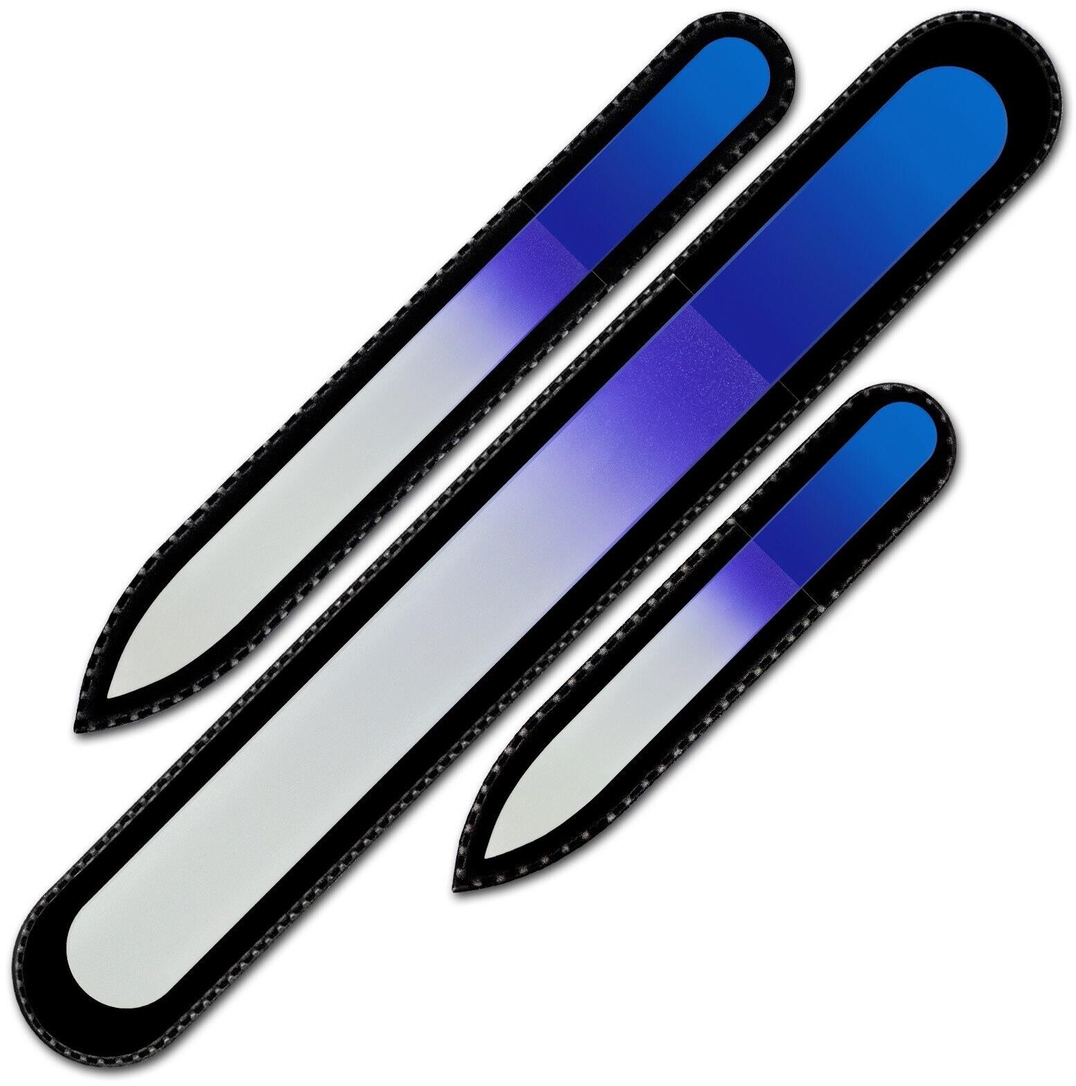 Mont Bleu Sada 3 farebných sklenených pilníkov na nechty R-BMS04