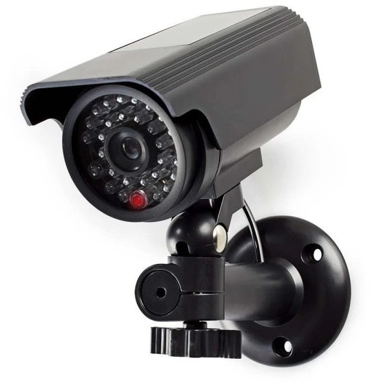 Nedis Atrapa vonkajšej bezpečnostnej kamery so solárnym napájaním DUMCBS10BK, čierna