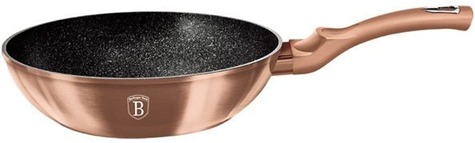 BerlingerHaus WOK s mramorovým povrchom Rosegold Metallic Line 28 cm