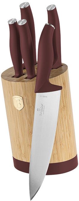 BerlingerHaus Leonardo Collection Sada nožov s okrúhlym stojanom BAMBOO 6 ks