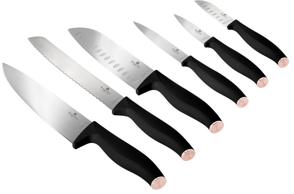 BerlingerHaus Black Rose Collection Sada nožov s darčekovou krabičkou 7 ks