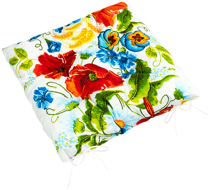 BELLATEX Sedák Gita 41/714 prešívaný 40 × 40 cm vlčie maky