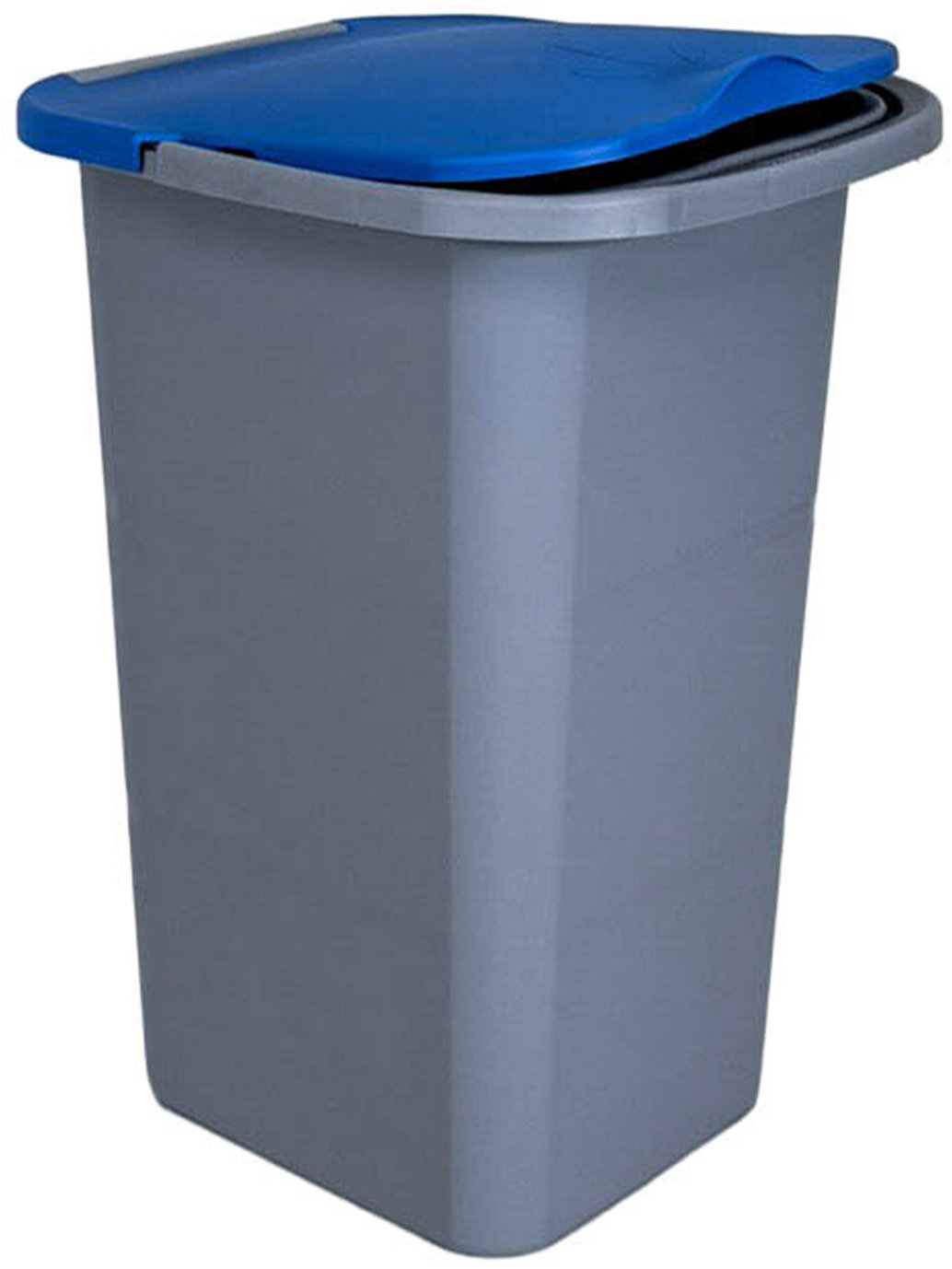 Belli E Forti Kôš na triedený odpad PREMI, sivý, plast, modré veko, 24 l