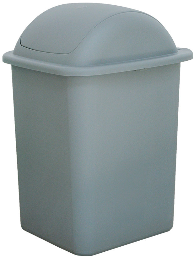 Belli E Forti Výklopný odpadkový kôš FLIP, sivý, plast, 18 l