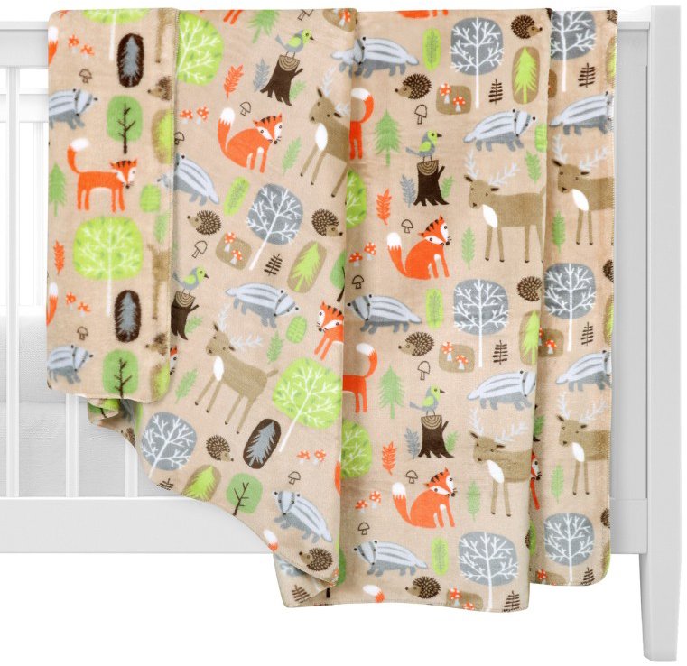 BELLATEX Ella 2513/133 100 × 150 cm, lesné zvieratká