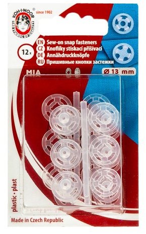 BELLATEX Gombíky stláčacie prišívacie priemer 13 mm 12 ks