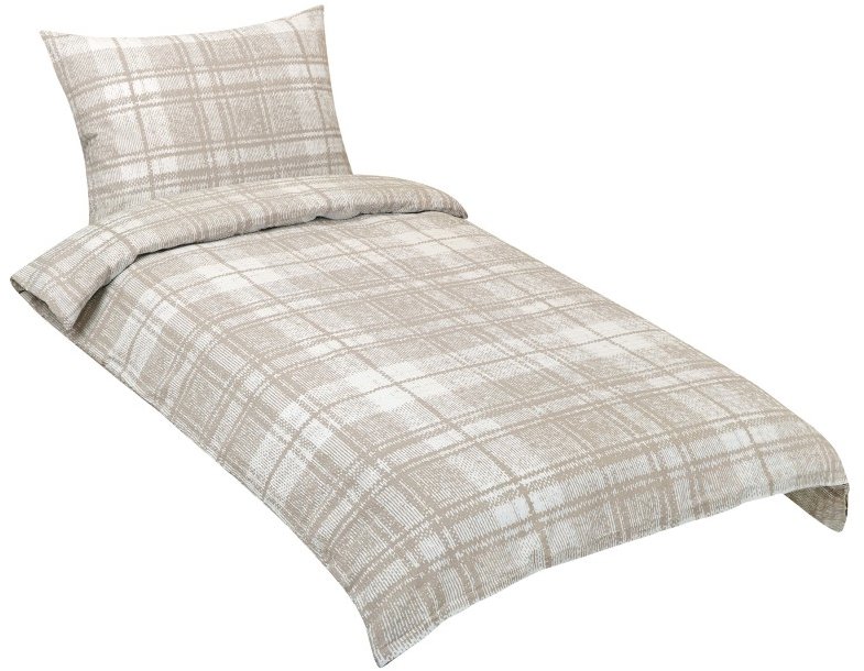 BELLATEX Obliečky krep 80/311 dlaždice béžové 140 × 220, 70 × 90