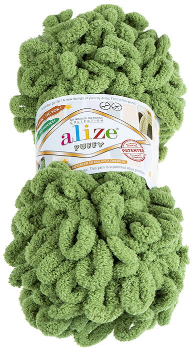 BELLATEX Priadza Puffy 100 g - 485 machová zelená