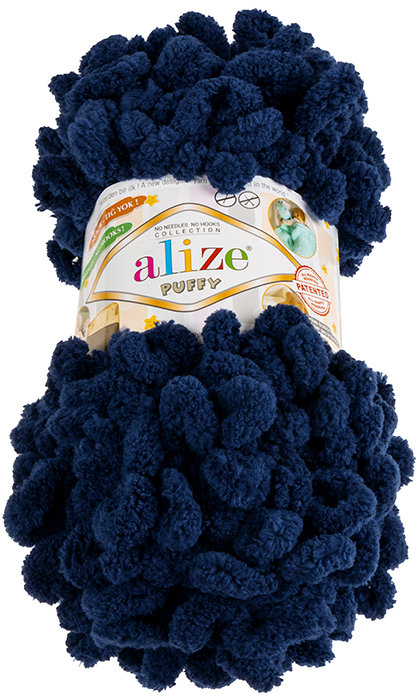 BELLATEX Priadza Puffy 100 g - 58 tmavo modrá