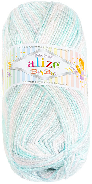 BELLATEX Baby Best Batik 100 g - 6623 světle růžová, světle modrá