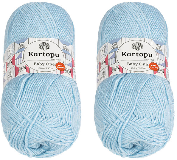 BELLATEX Baby One 100 g set 2 ks - 544 světle modrá