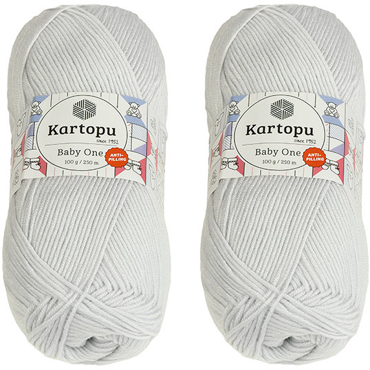 BELLATEX Baby One 100 g set 2 ks - 992 světle šedá