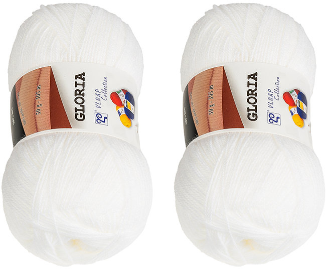BELLATEX Gloria 50 g set 2 ks - 57076 bílá