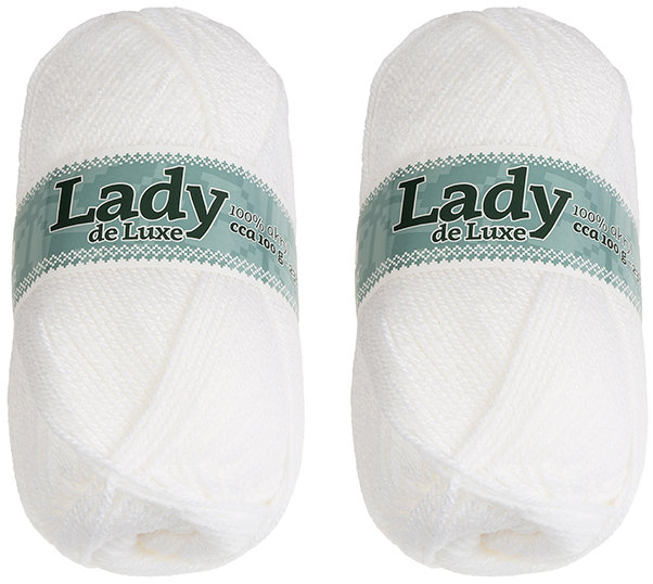 BELLATEX Lady NGM de luxe 100 g set 2 ks - 1100 bílá