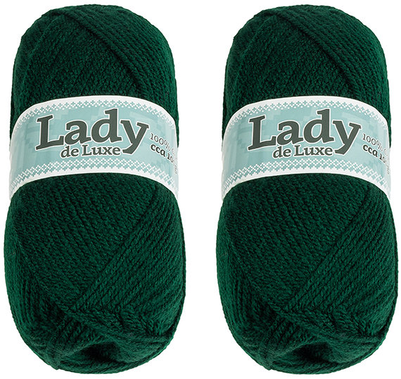 BELLATEX Lady NGM de luxe 100 g set 2 ks - 988 tm. zelená