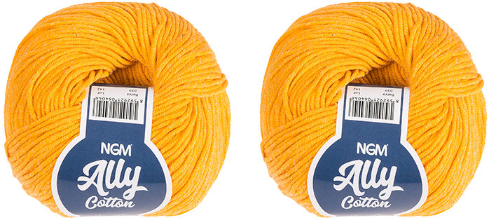 BELLATEX Ally cotton 50 g set 2 ks - 039 žlutá
