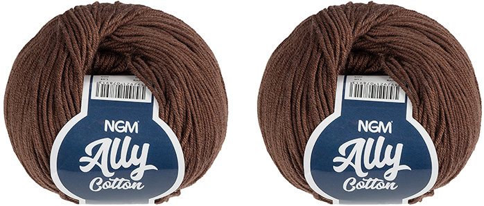 BELLATEX Ally cotton 50 g set 2 ks - 059 hnědá