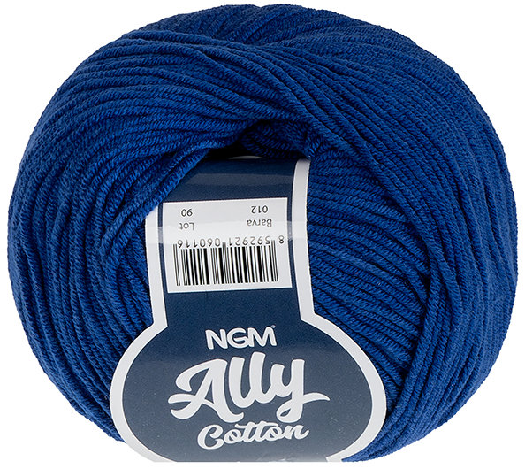 BELLATEX Priadza Ally cotton 50 g - 012 tmavo modrá