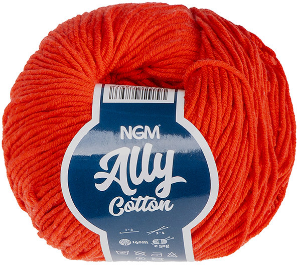 BELLATEX Priadza Ally cotton 50 g - 058 červená