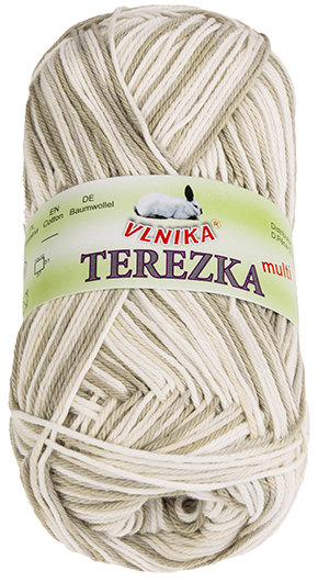 BELLATEX Priadza Terezka multi 50 g - 250 biela, béžová, hnedá