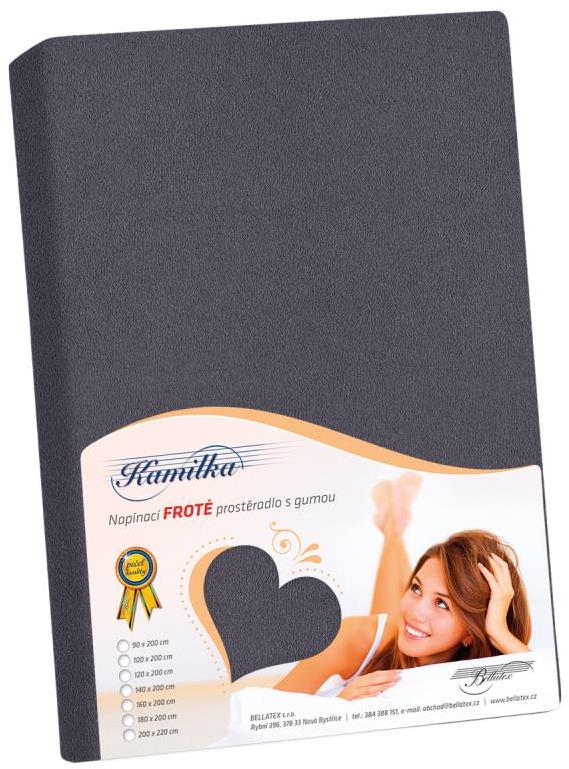 BELLATEX Froté prestieradlo 200 × 220, grafitové