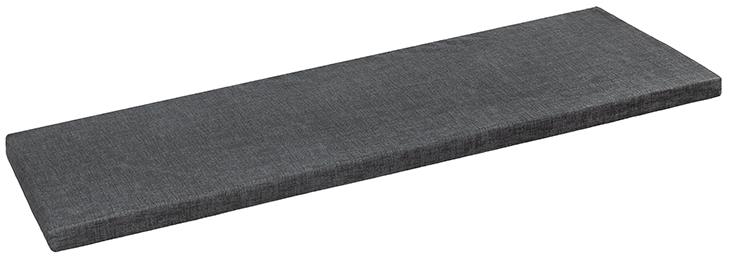 BELLATEX vankúš na sedenie na lavicu 34 / 047 hladký na zips 40 × 140 Uni grafitový