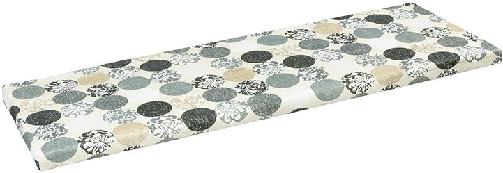 BELLATEX Sedák na lavicu 34/605 hladký na zips 40 × 120 guľa sivý