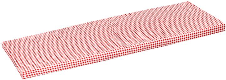 BELLATEX Sedák na lavicu 34/609 hladký na zips 40 × 120 kocka červený