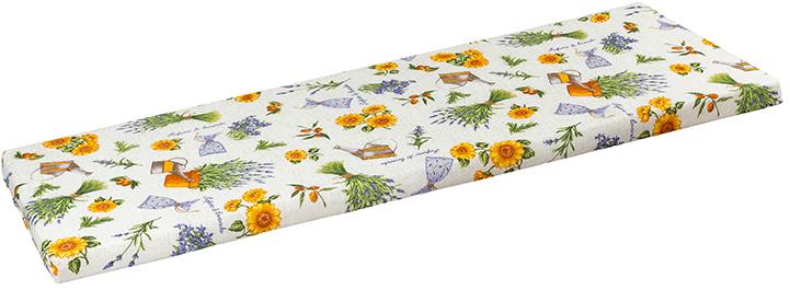 BELLATEX Poduška na lavicu 34/561 hladká na zips 40 × 140 levanduľa s kanvičkou