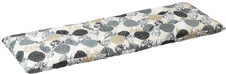 BELLATEX Vankúš na sedenie na lavicu 41/605 prešívaný 40 × 120 guľa sivý