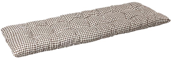 BELLATEX Sedák na lavicu 41/608 prešívaný 40 × 120 kocka hnedá