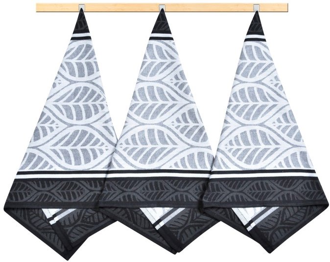 Bellatex Sada utierok 3 ks 50 × 70 cm, 135 geometria čierna