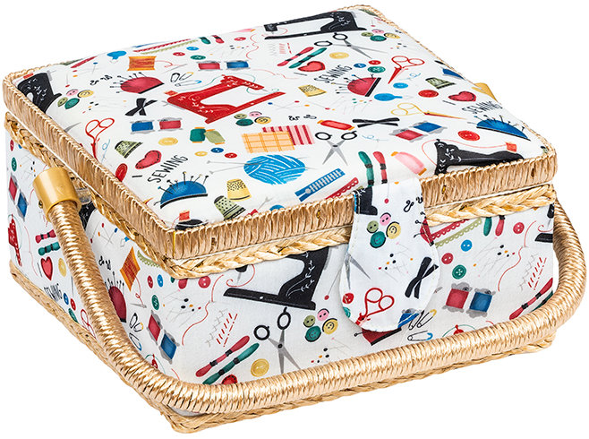 BELLATEX G - Box na šití 19 × 19 × 10,5 cm, galanterie