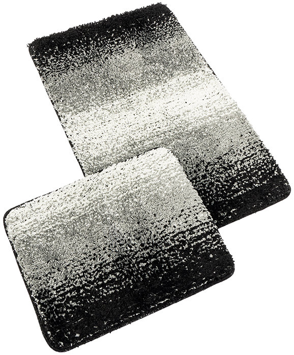 Bellatex Kúpeľňová sada Bany Silver 60 × 100 cm + 60 × 50 cm 425/001 čierna