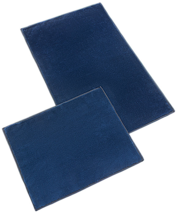 Bellatex Kúpeľňová sada Bany Gold 60 × 100 cm + 60 × 50 cm 730/001 tmavomodrá