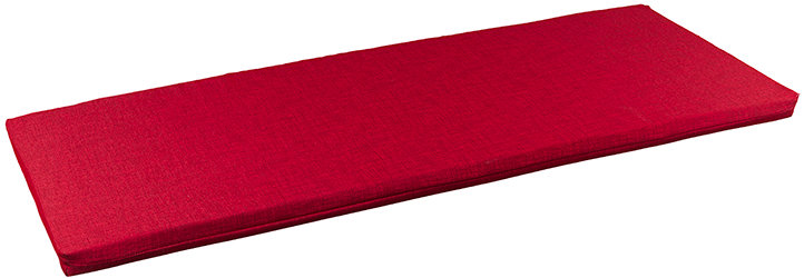 Bellatex Poduška na lavicu 34/014 hladká na zips 40 × 150 cm Uni, červená