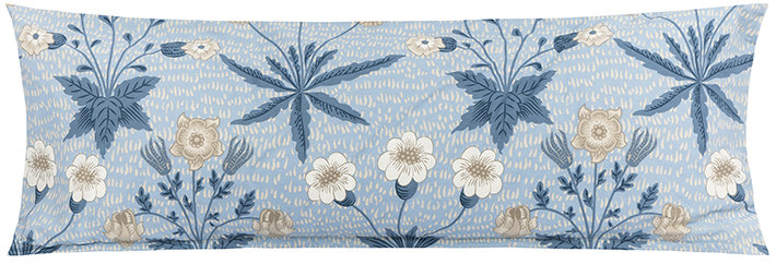 BELLATEX Obliečka – náhradný manžel vankúš 45 × 120 cm, modrá lúka