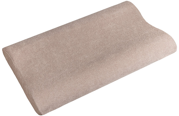 BELLATEX Povlak - anatomický polštář Lux froté 60 × 33 cm, 13 kávový