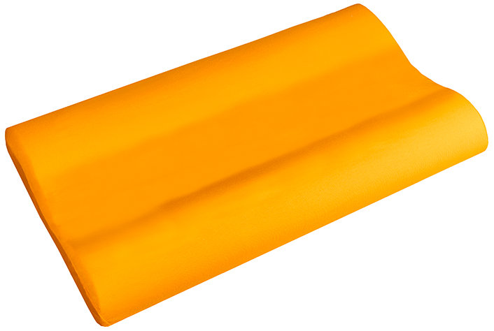 BELLATEX Povlak - anatomický polštář Lux Jersey 60 × 33 cm, 202 oranžový