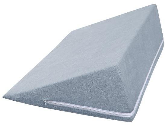 Bellatex povlak – Klinový podhlavník 80 × 50 × 20 cm 044 modro-sivý