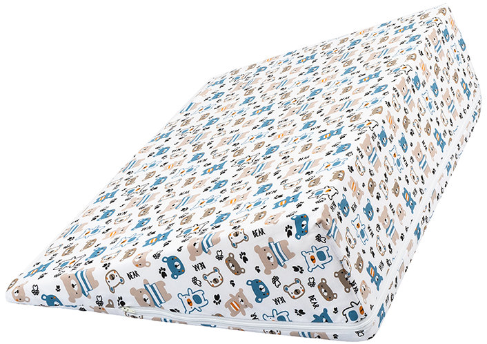 Bellatex Obliečka – Klinový podhlavník 80 × 50 × 20 cm 406 medvedíky – elastan