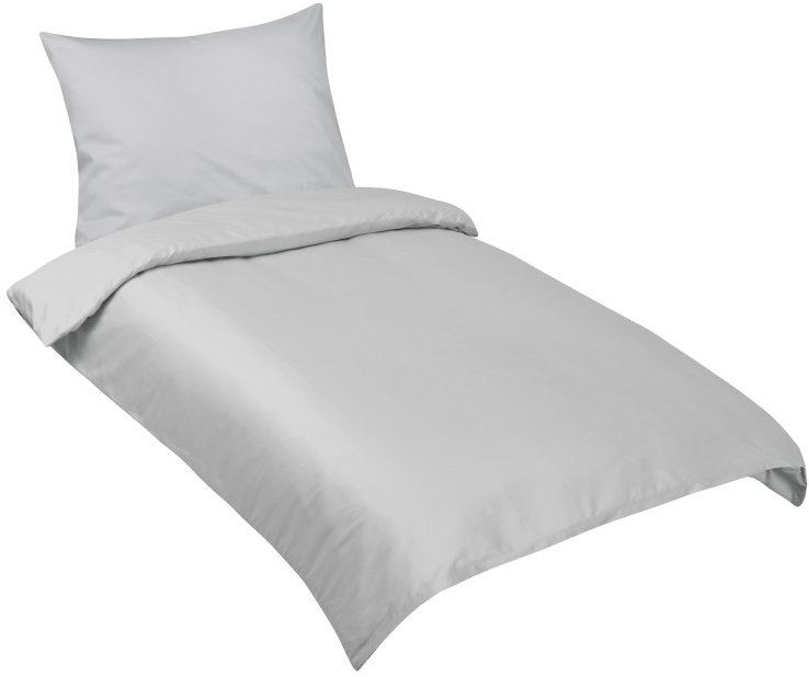 BELLATEX Povlečení bavlna LUX 91/041 UNI světle šedá 140 × 200, 70 × 90 cm