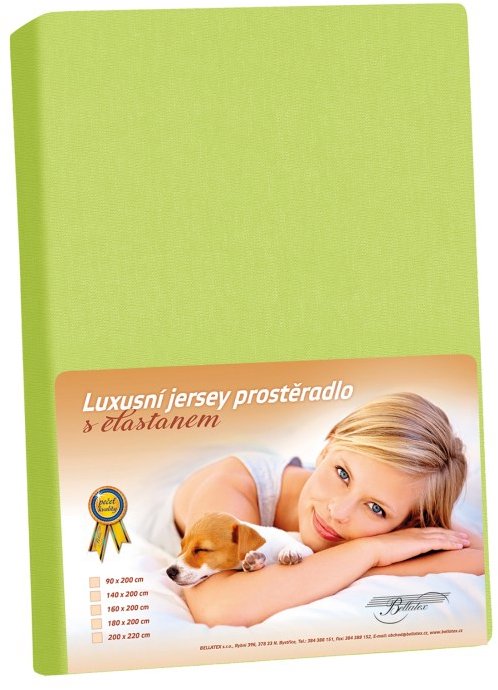 BELLATEX KL1 Jersey s elastanom 90 × 200 cm 338 jarná zeleň