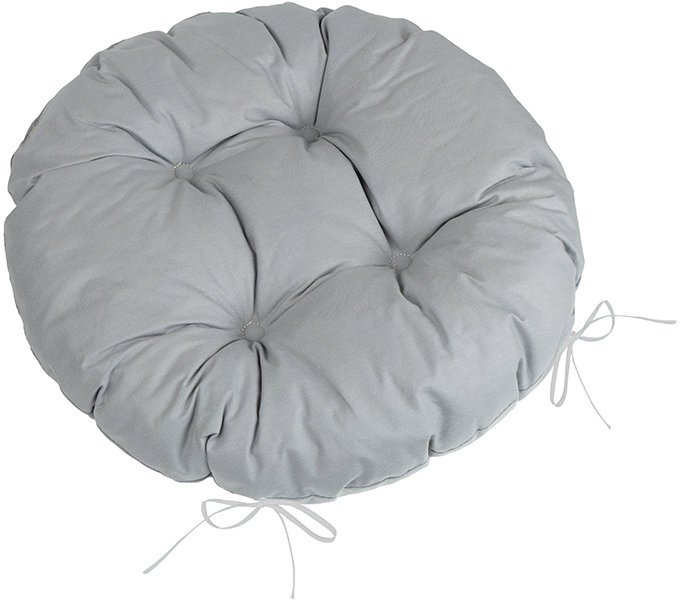 BELLATEX Sedák ADÉLA 6202 okrúhly prešívaný priemer 40 cm uni sivý