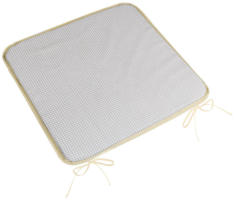 BELLATEX Vankúš ADÉLA 3404 hladký 40 × 40 kocka sivo-biely