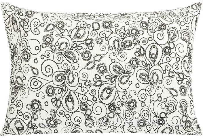 BELLATEX Obliečka 50 × 70 cm 80/082 kvety sivobiele