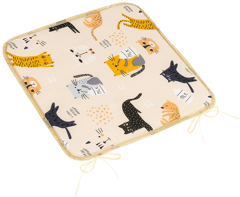 BELLATEX Adela Sedák 34/291 hladký 40 × 40 cm mačičky