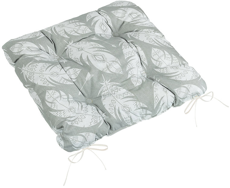 BELLATEX Adela Sedák 41/237 prešívaný 40 × 40 cm šedé pierka