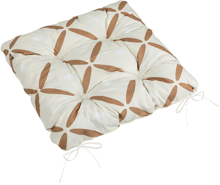 BELLATEX Adela Sedák 41/239 prešívaný 40 × 40 cm krížiky hnedé